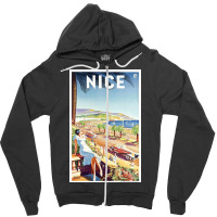 Nice // France Travel 1935 Zipper Hoodie | Artistshot