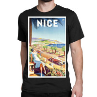 Nice // France Travel 1935 Classic T-shirt | Artistshot