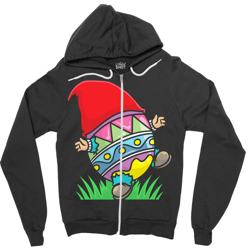 Easter Gnome T  Shirt Easter Gnome Dwarf Elf Colorful Easter Egg Costu Zipper Hoodie | Artistshot