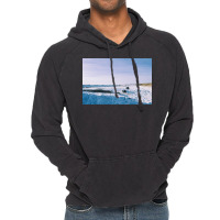 Snowy View In Njardvik  Blue Quote Vintage Hoodie | Artistshot