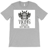 Viking Father With Great Viking Kids  Red Tumblr T-shirt | Artistshot