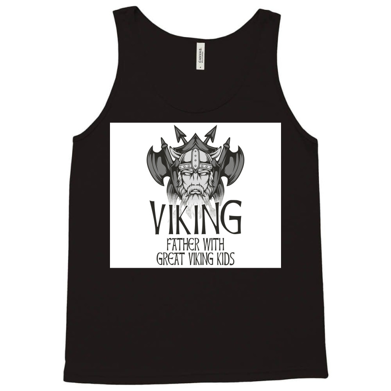 Viking Father With Great Viking Kids  Red Tumblr Tank Top | Artistshot