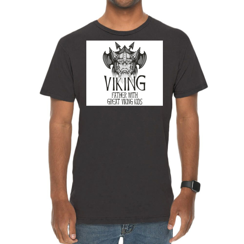 Viking Father With Great Viking Kids  Red Tumblr Vintage T-shirt | Artistshot