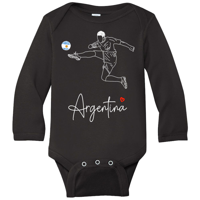 Argentina Football Long Sleeve Baby Bodysuit | Artistshot