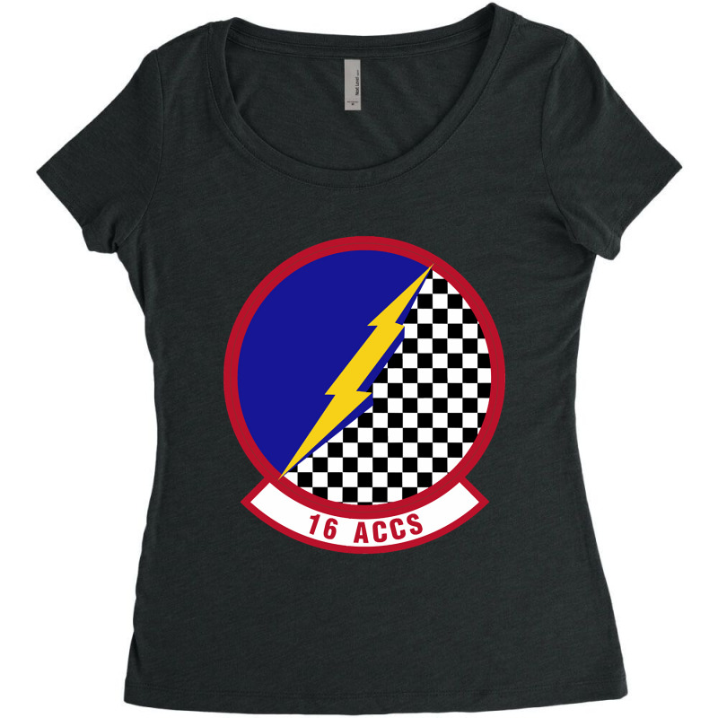 16 Airborne Command And Control Squadron Acc (u.s. Air Force) Women's Triblend Scoop T-shirt by Weasetu1379 | Artistshot