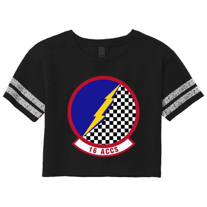 16 Airborne Command And Control Squadron Acc (u.s. Air Force) Scorecard Crop Tee by Weasetu1379 | Artistshot