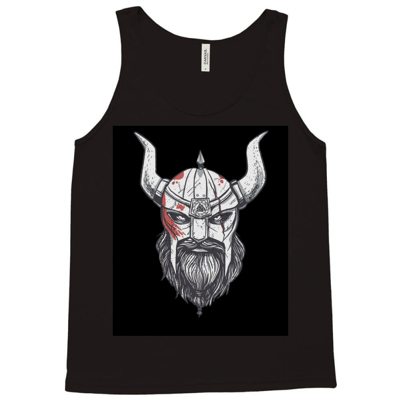 Viking Warrior Head Illustration Image  Gift Hippie Tank Top by wedmanrolingf | Artistshot