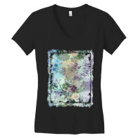 Japanese Floral Pattern Chrysanthemum Cherry Blossom Earth Tone Colors Women's V-neck T-shirt | Artistshot