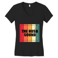 Personalized Name Hush Birthday 70s 80s 90s Vintage Styles Women's V-neck T-shirt | Artistshot