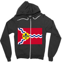 Flag Of St. Louis Zipper Hoodie | Artistshot