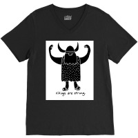 Strong Viking  Music Funny V-neck Tee | Artistshot