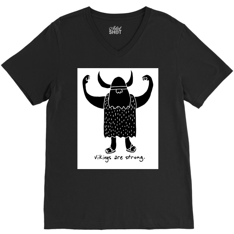 Strong Viking  Music Funny V-neck Tee | Artistshot