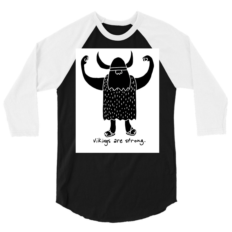 Strong Viking  Music Funny 3/4 Sleeve Shirt | Artistshot