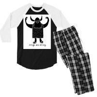 Strong Viking  Music Funny Men's 3/4 Sleeve Pajama Set | Artistshot