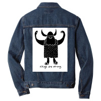 Strong Viking  Music Funny Men Denim Jacket | Artistshot