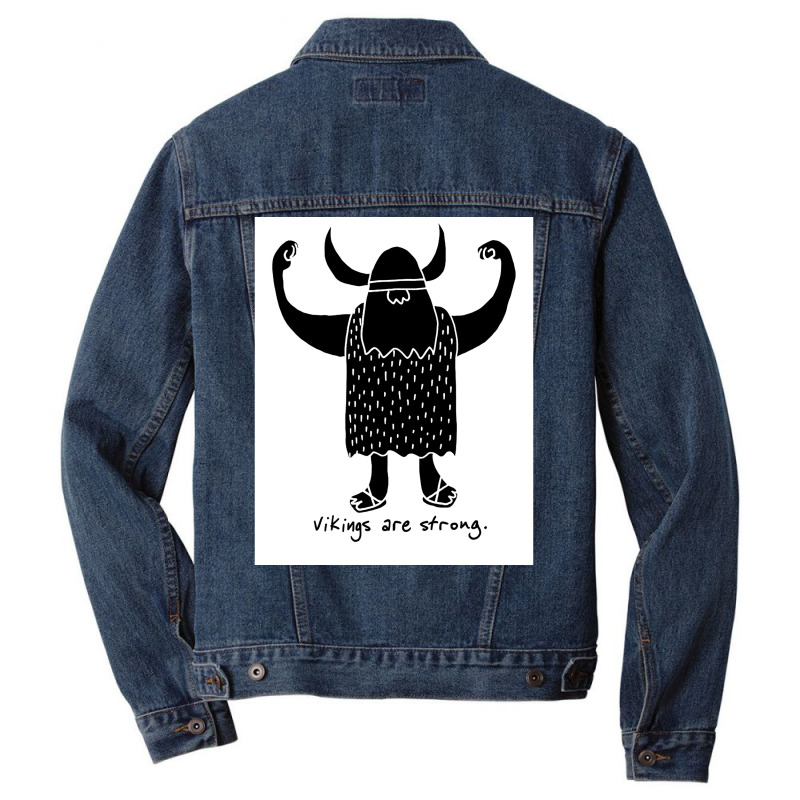 Strong Viking  Music Funny Men Denim Jacket | Artistshot