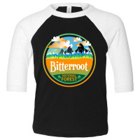 Bitterroot National Forest, Montana Nature Landscape Toddler 3/4 Sleeve Tee | Artistshot