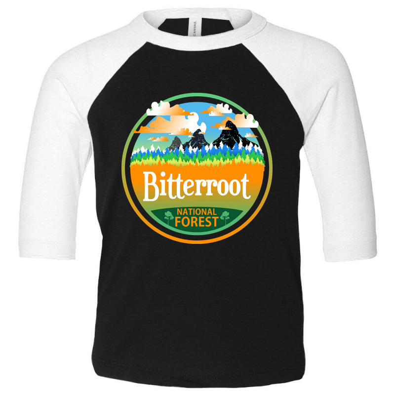 Bitterroot National Forest, Montana Nature Landscape Toddler 3/4 Sleeve Tee by kayakbetween30 | Artistshot