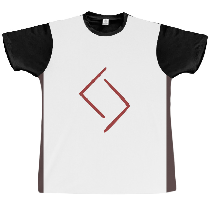 Viking Norse Rune Jera Simple Red Amp White  80s Hippie Graphic T-shirt | Artistshot