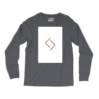 Viking Norse Rune Jera Simple Red Amp White  80s Hippie Long Sleeve Shirts | Artistshot