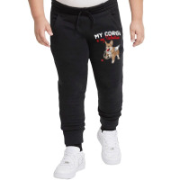 Trending My Corgi Is My Valentine Dog Lover Corgis Valentines Day Youth Jogger | Artistshot