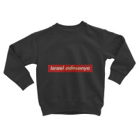 Israel Adesanya - Simple Red Vintage Toddler Sweatshirt | Artistshot