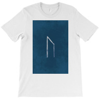 Viking Norse Rune Uruz White Amp Blue Background  Retro Boy T-shirt | Artistshot