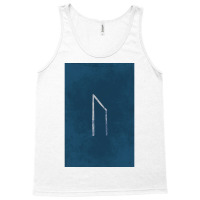 Viking Norse Rune Uruz White Amp Blue Background  Retro Boy Tank Top | Artistshot