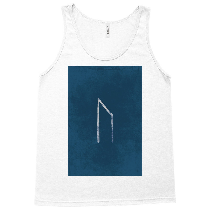 Viking Norse Rune Uruz White Amp Blue Background  Retro Boy Tank Top | Artistshot