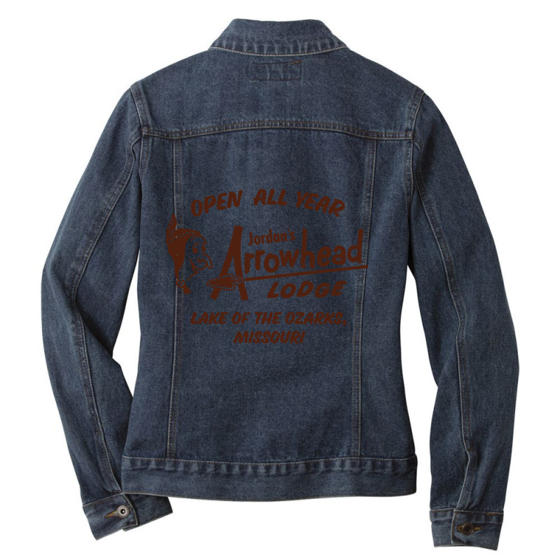 Arrowhead Lodge Ladies Denim Jacket by sausagefencing57 | Artistshot