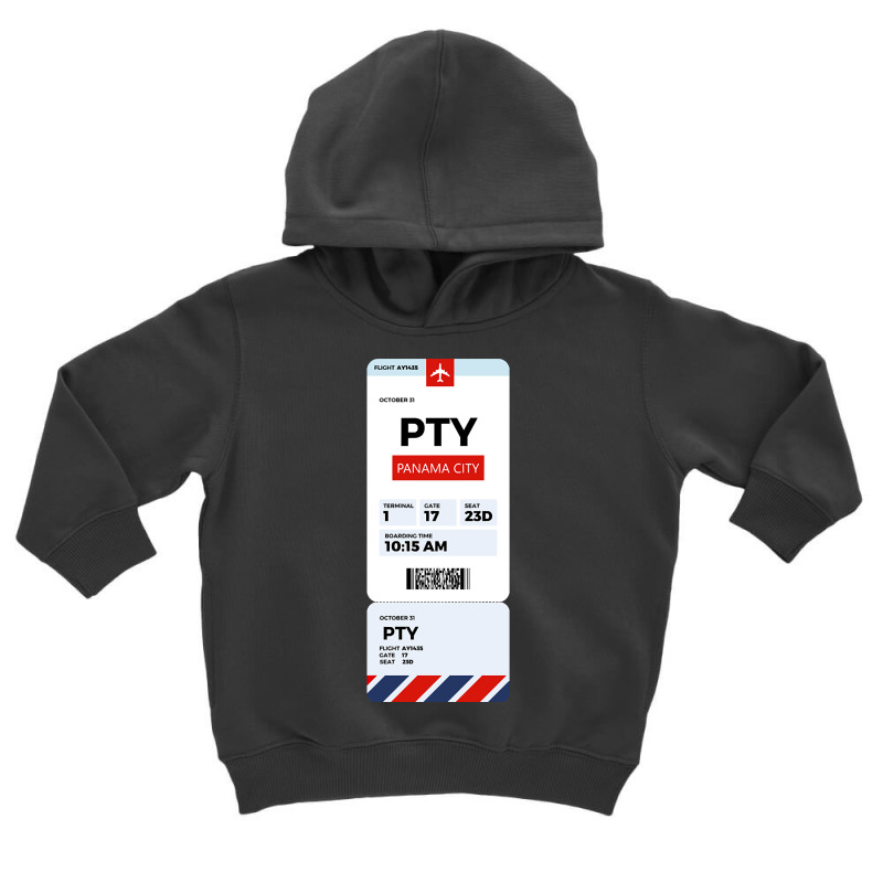 Panama City Boarding Pass Toddler Hoodie by cryingfamilies16 | Artistshot