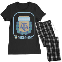 Argentina Vintage Faded Style Soccer Design Women's Pajamas Set | Artistshot