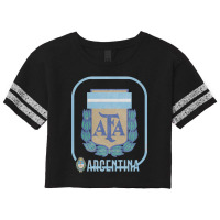 Argentina Vintage Faded Style Soccer Design Scorecard Crop Tee | Artistshot