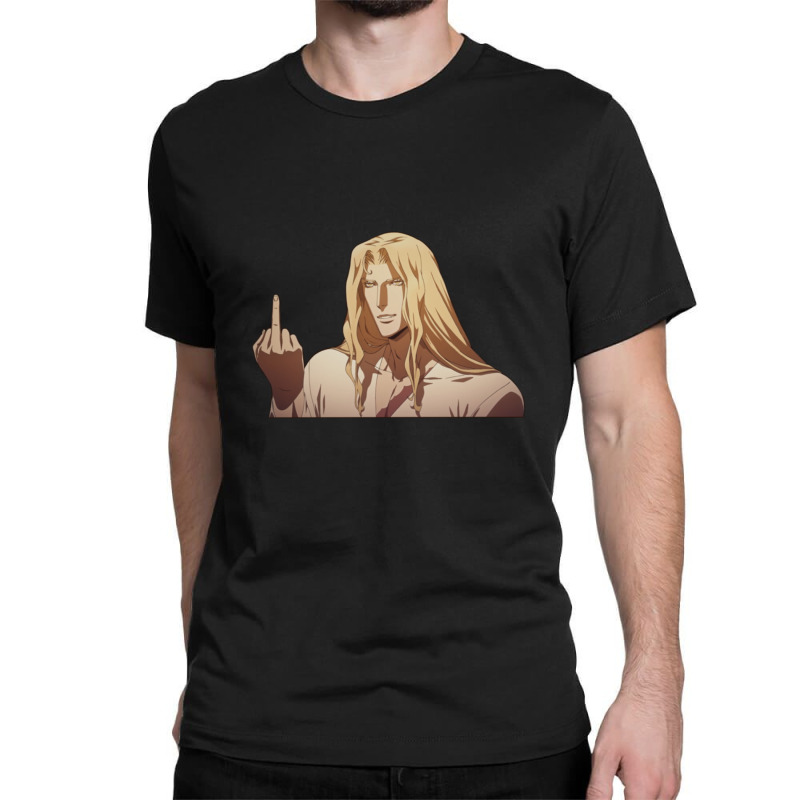 Alucard Flipping The Bird Classic T-shirt | Artistshot