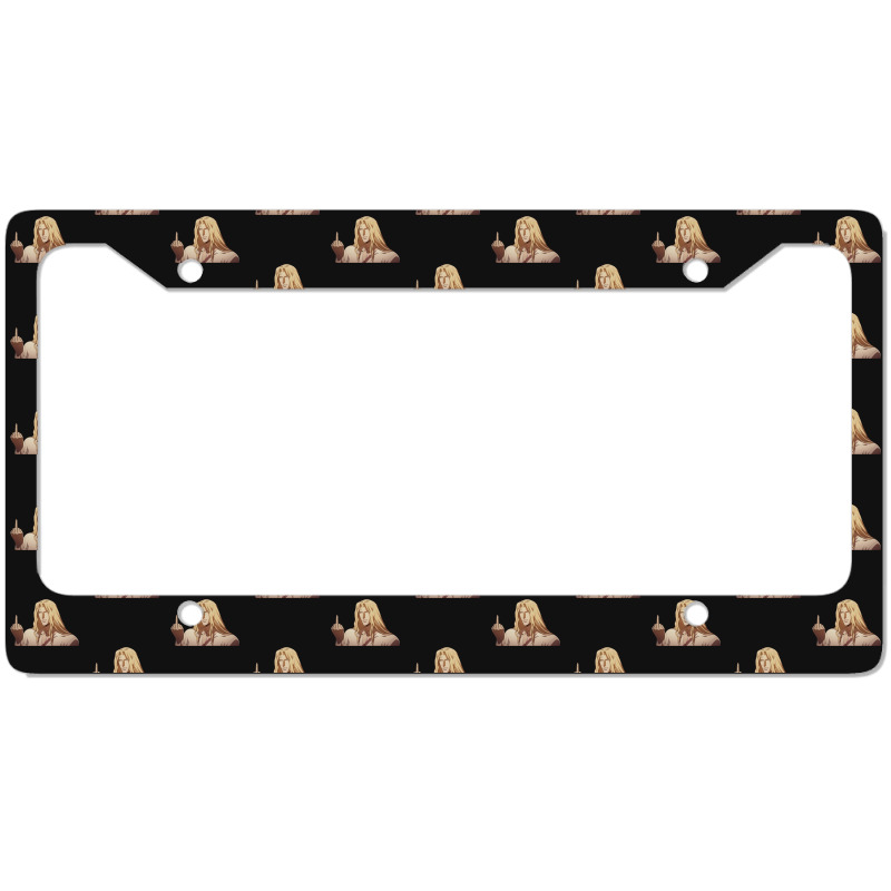 Alucard Flipping The Bird License Plate Frame | Artistshot