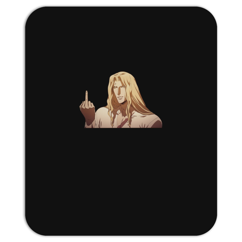 Alucard Flipping The Bird Mousepad | Artistshot