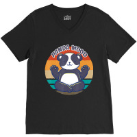 Limited Edition Panda Yoga Panda Mood Meditation Panda Playing Yoga V-neck Tee | Artistshot