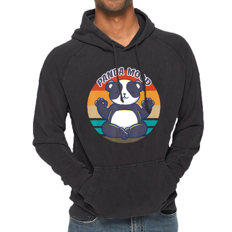 Limited Edition Panda Yoga Panda Mood Meditation Panda Playing Yoga Vintage Hoodie by Kristina Ritchey | Artistshot