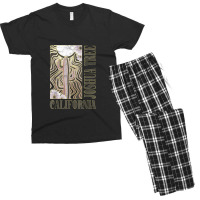 California Joshua Tree Wavy Sun Desert Cactus Men's T-shirt Pajama Set | Artistshot