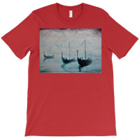 Viking Ships From The Mist  70s Trending T-shirt | Artistshot