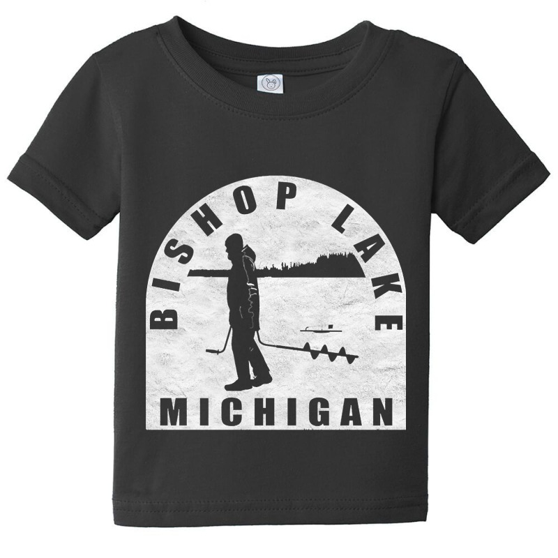 Bishop Lake Ice Fishing Michigan Baby Tee | Artistshot