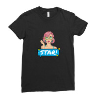 Pop Art Star Ladies Fitted T-shirt | Artistshot