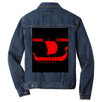 Viking Strong  Cute Summer Men Denim Jacket | Artistshot