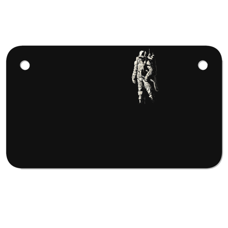 Pondering Astronaut Motorcycle License Plate | Artistshot