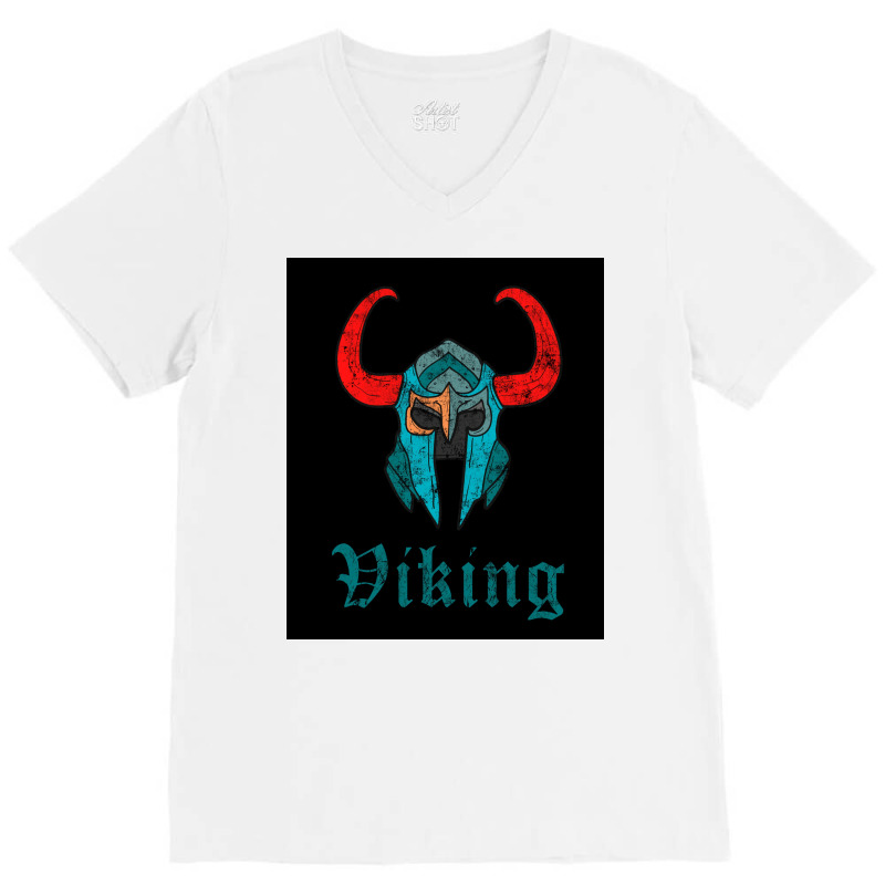 Viking Warrior Helmet  Summer Gift V-neck Tee | Artistshot