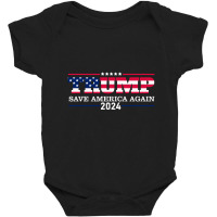 Trump 2024 Save America Again Baby Bodysuit | Artistshot