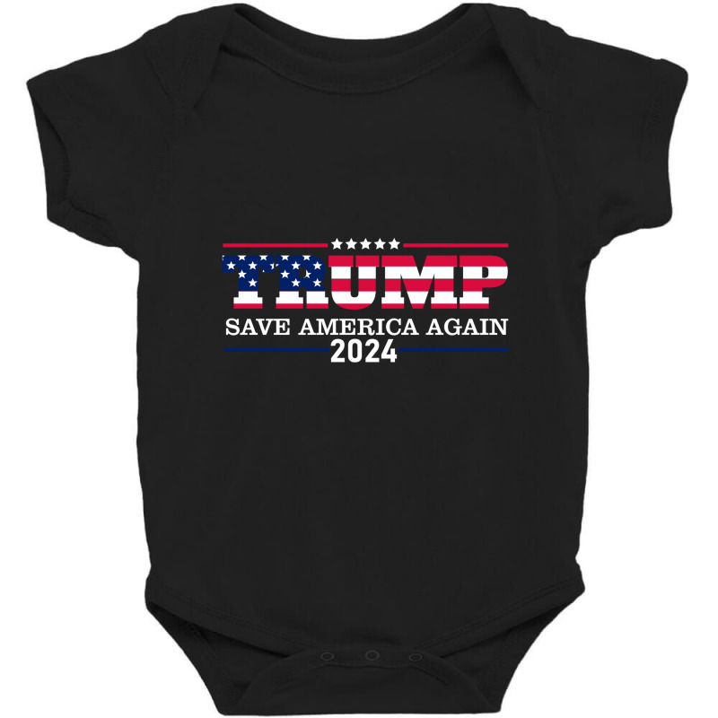 Trump 2024 Save America Again Baby Bodysuit | Artistshot