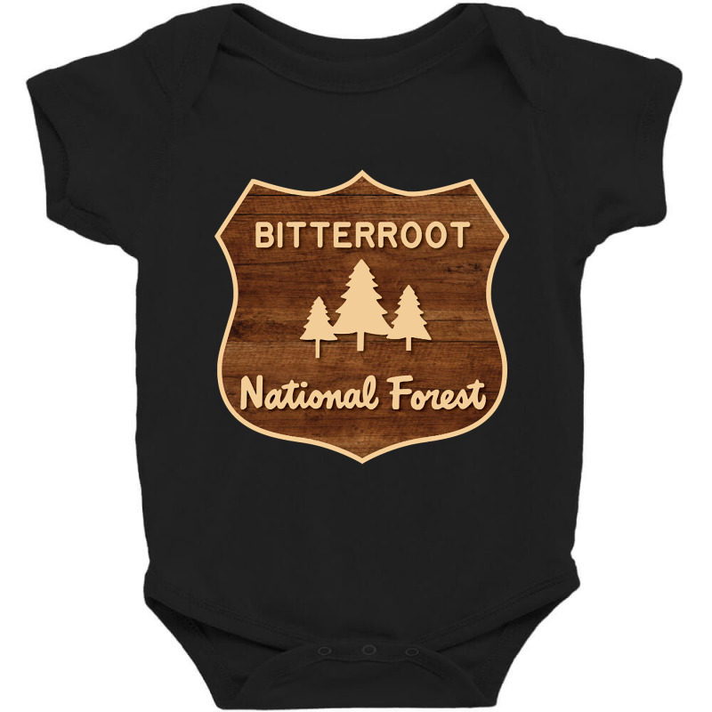 Bitterroot National Forest Baby Bodysuit by kayakbetween30 | Artistshot