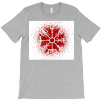 Vegvisir Red Spray  Yellow Blue T-shirt | Artistshot