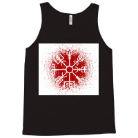 Vegvisir Red Spray  Yellow Blue Tank Top | Artistshot